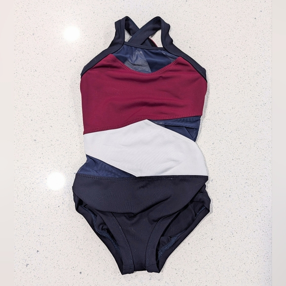 Five Dancewear Other - CHRISTMAS 5dancewear Five 5 Gymnastics Dance Leotard YXL Extra Large Blue Red